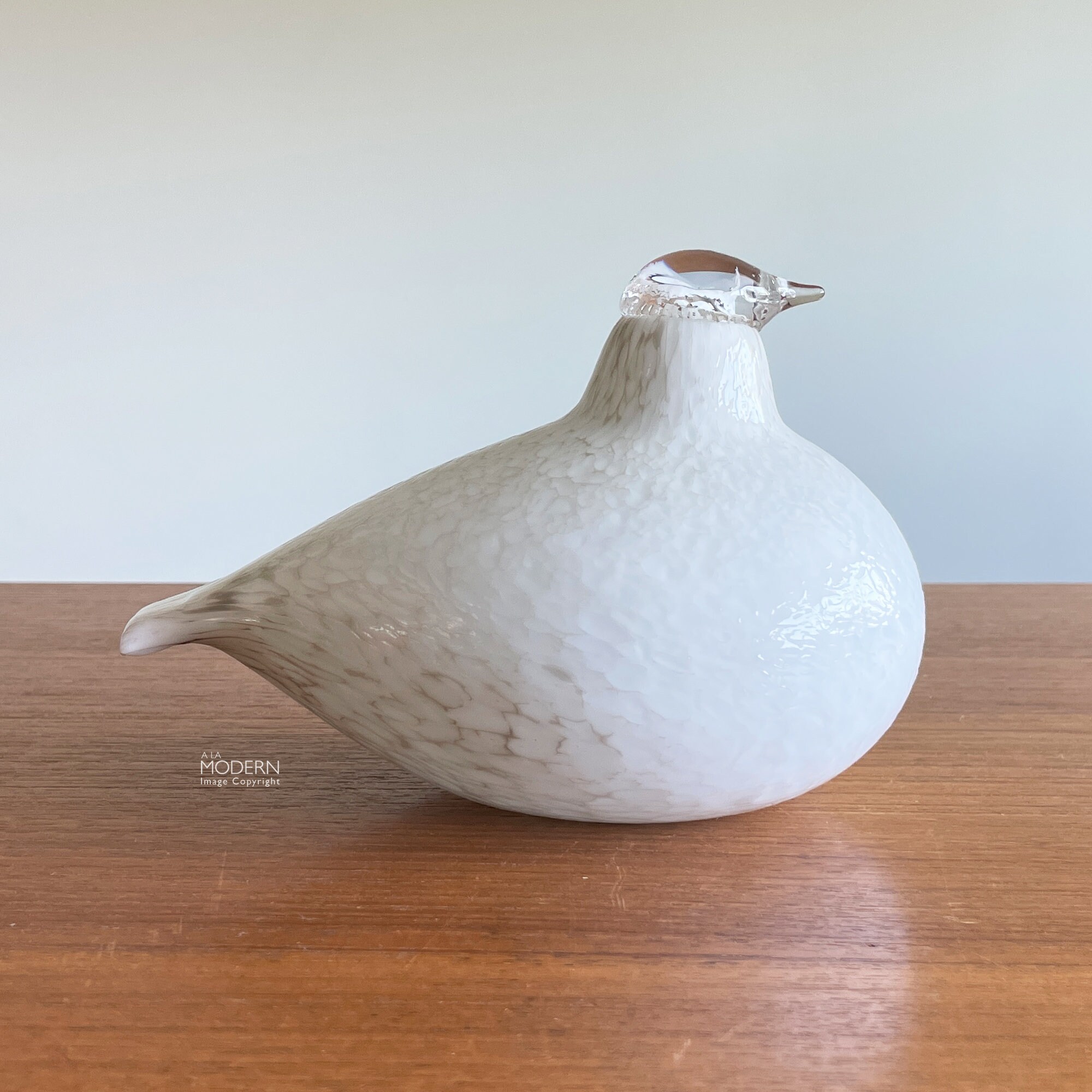 Oiva Toikka Nuutajarvi Willow Grouse Finland White With Beige 