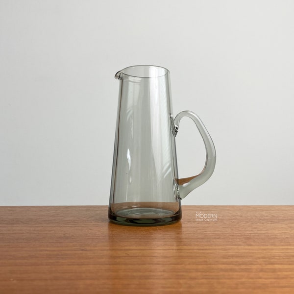 Holmegaard Denmark Smoke Glass 6" Cocktail Pitcher Per Lutken