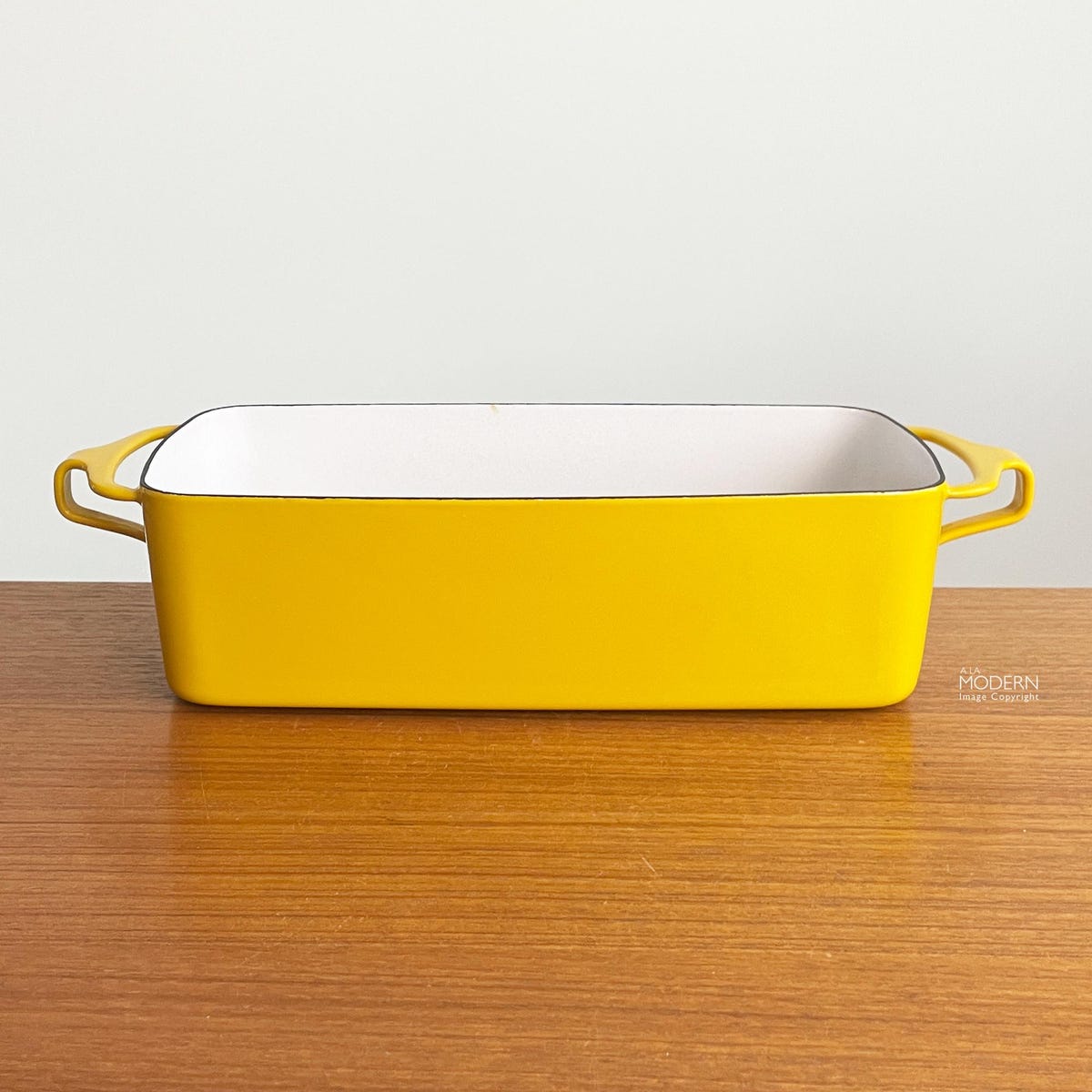 Vintage Dansk Kobenstyle Yellow Enamel Loaf Pan