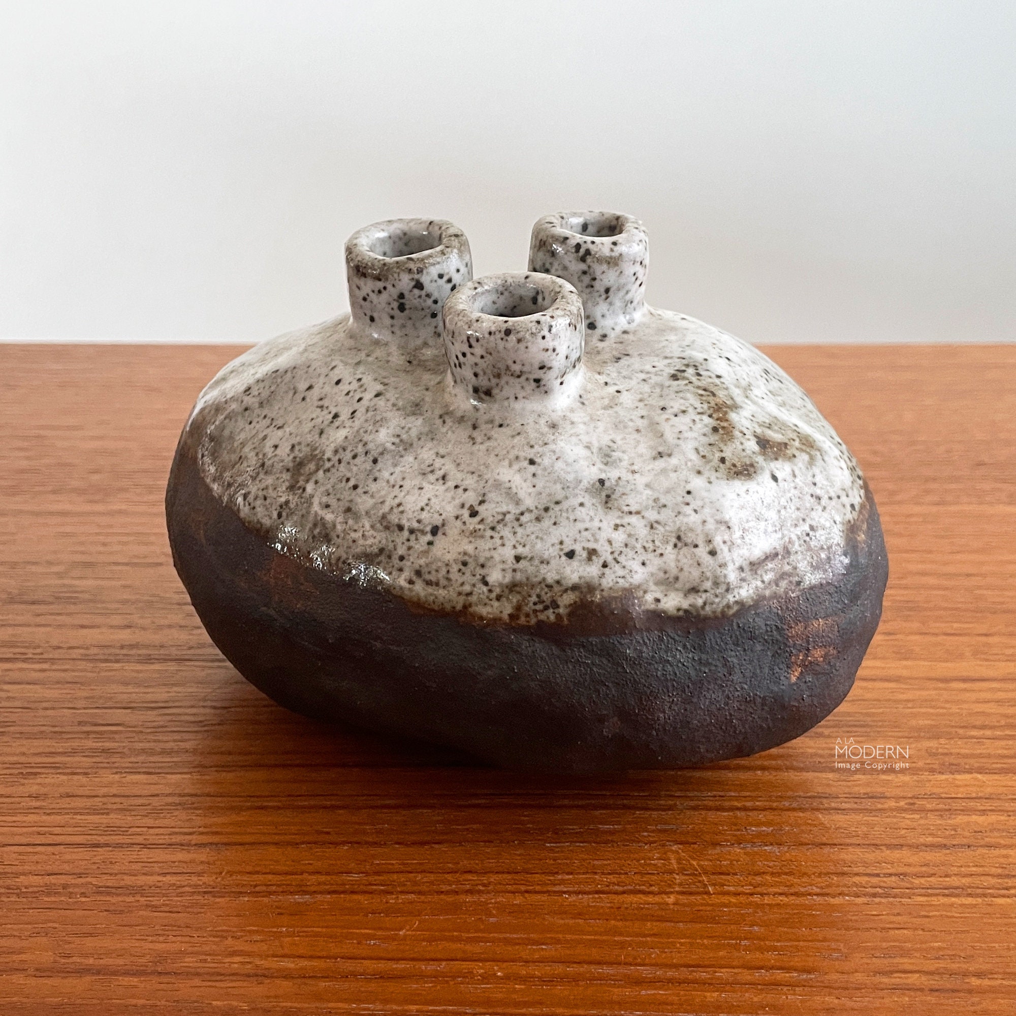 Vases vintage small bud vase hand thrown weed pot mid century modern ...