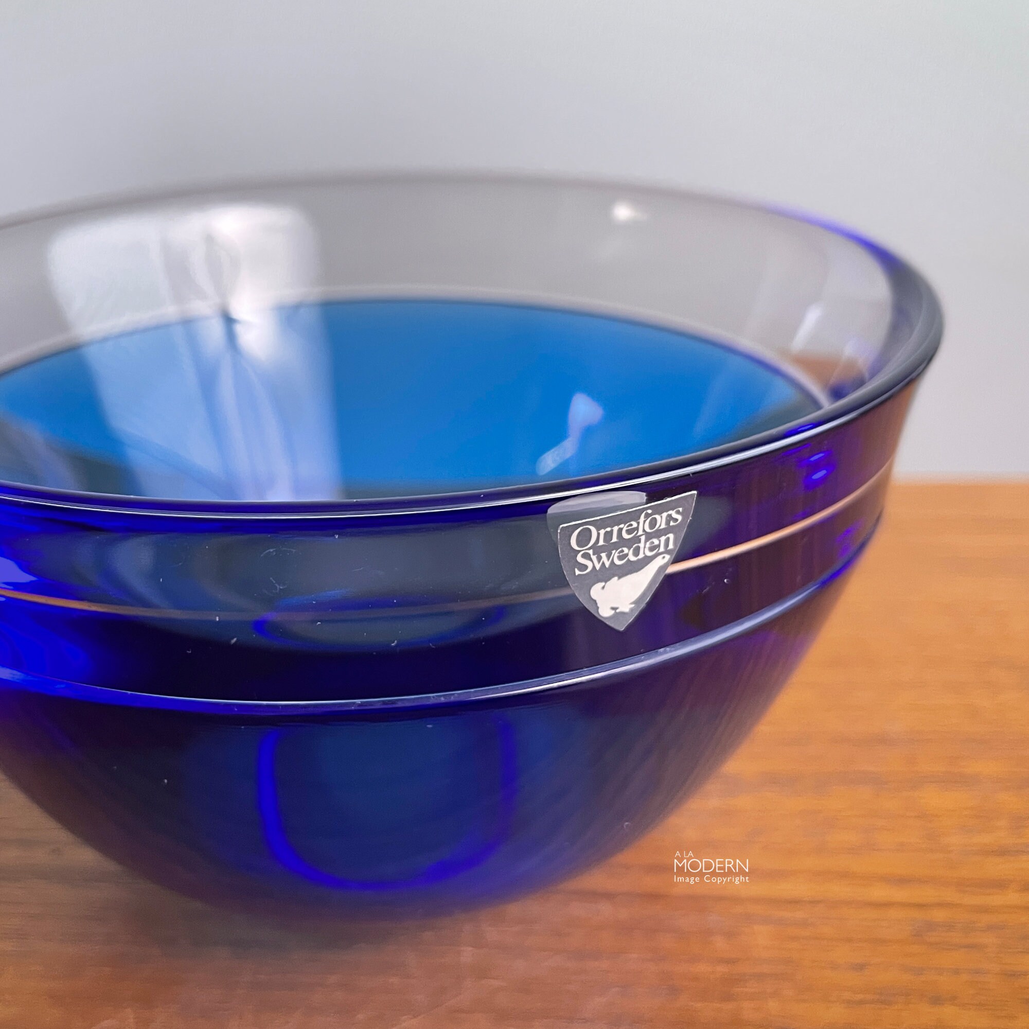 Lars Hellsten ガラスボウル Orrefors Sweden 北欧 アンティーク