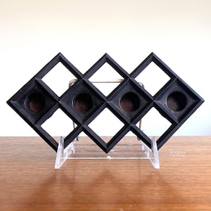 Dansk Fanfare Model 1704 Danish Cast Iron Geometric Candle Holder Jens Quistgaard JHQ // Condition: Light wear,dirt,wax,debris ~ Rust spots