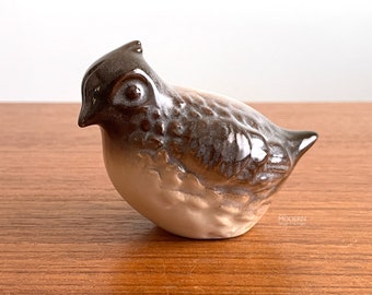 Howard Pierce Quail Bird Modern Sculpture California Pottery Figurine 3 3/4"