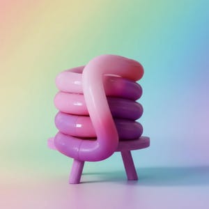 Thermochromic Iridescent Tangle Fidget Toy – Color Changing Stress Relief Gift for Teens & Adults Purple Sweet Potato