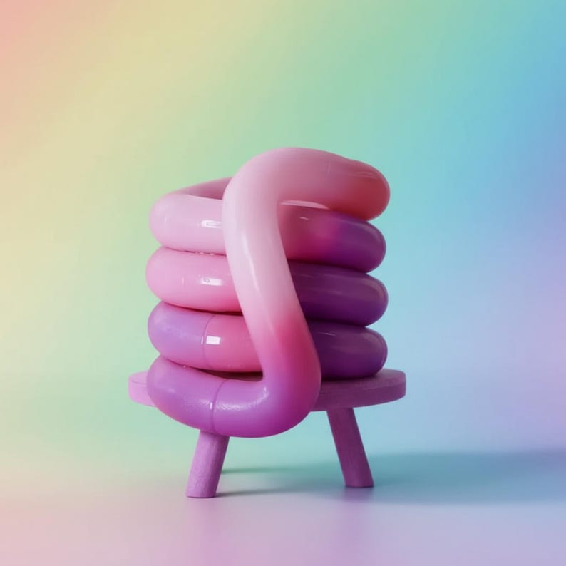 Thermochromic Iridescent Tangle Fidget Toy – Color Changing Stress Relief Gift for Teens & Adults Purple Sweet Potato