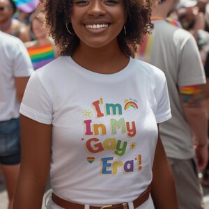 I'm In My Gay Era T-Shirt – Pride Rainbow Script Tee