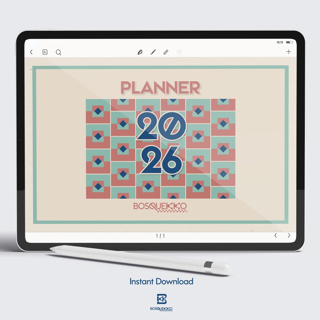 2026 Modular Digital Planner | Minimalist iPad Organizer (digital