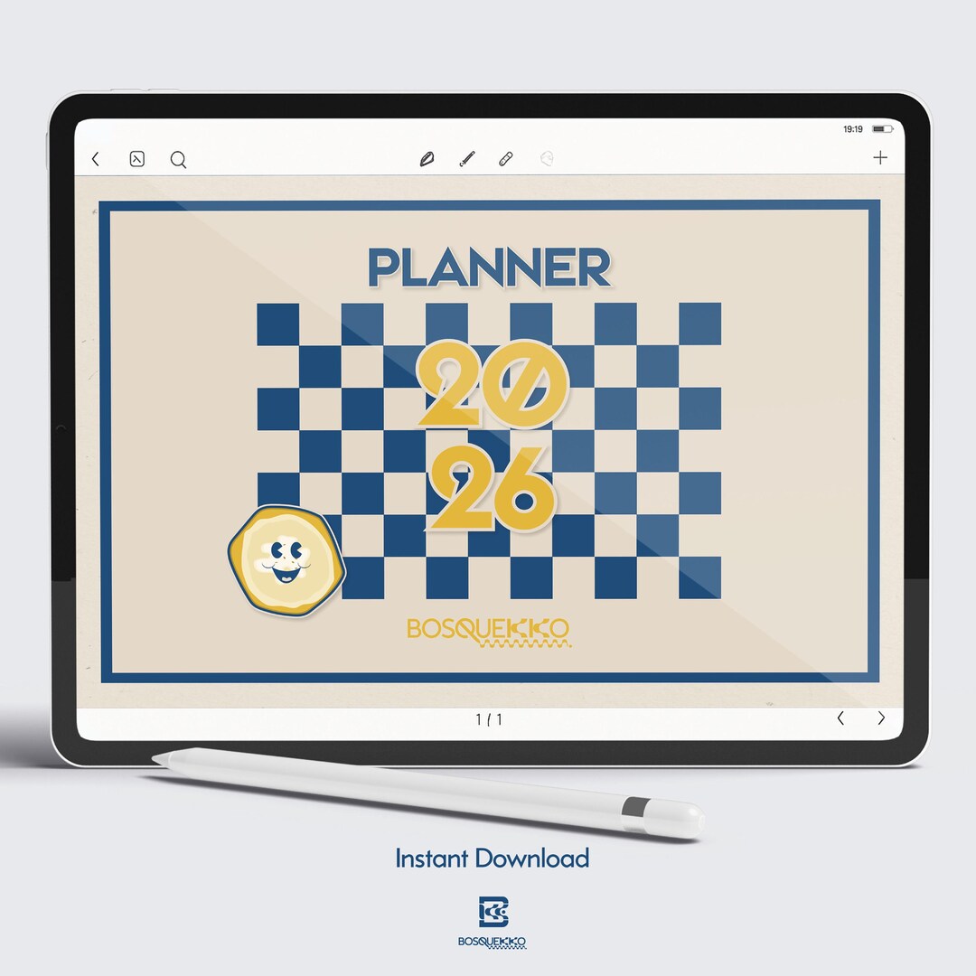 2026 Grid Digital Planner 658 Pages | Minimal Modern iPad Planner ...