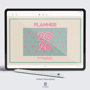 2026 Structured Digital Planner 658 Pages | Minimal Architectural iPad Planner | Hyperlinked Weekly Daily Monthly