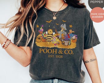 Vintage Winnie the Pooh Halloween Shirt: Comfort Colors Tee
