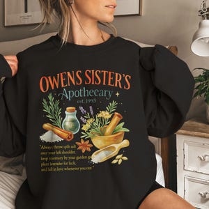 Camiseta mágica prática, camiseta boticário Owens, camisetas de bruxa mágica, camiseta de mulher bruxa, presente de Halloween para amigos