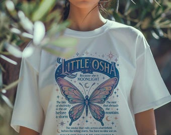 T-shirt à motif papillon : inspiré du petit Osha, martin-pêcheur