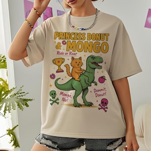 Princess Donut & Mongo Shirt , New Achievement Shirt, Dungeon Crawler Carl T Shirt, Bookish Apparel for Book Lovers