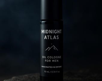 Midnight Atlas Oil Cologne for Men – Handcrafted Jojoba Scent