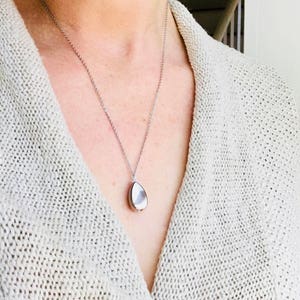 Cremation Urn Necklace, Teardrop Urn, Pet Loss Jewelry - Cremation Ash Necklace, Memorial Urn Jewelry, Cremains Necklace, Jewelry For Ashes