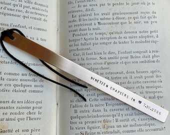 May include: A silver bookmark with the words "Nineteen Chapters In" and a heart symbol. The bookmark also has the date "7.30.2005" engraved on it.