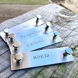 Custom Horse Halter Name Plate - Brass Halter Name Tag - Custom Equestrian Gift - Personalized Horse Name Plate in Brass or Nickel Silver