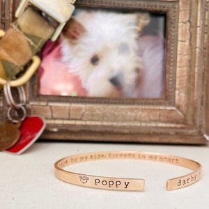 Personalized Pet Memorial Bracelet - Custom Sympathy Dog Loss Gift - Cat Memorial Bracelet - Rainbow Bridge Gift for Pet Loss with Names