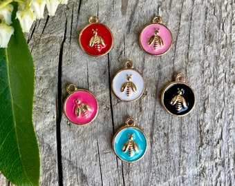 Dije de abeja, Dijes para perros, Dije para placa de identificación de mascota, Dije para collar, Dijes para mascotas, Dijes de esmalte, Dijes de primavera