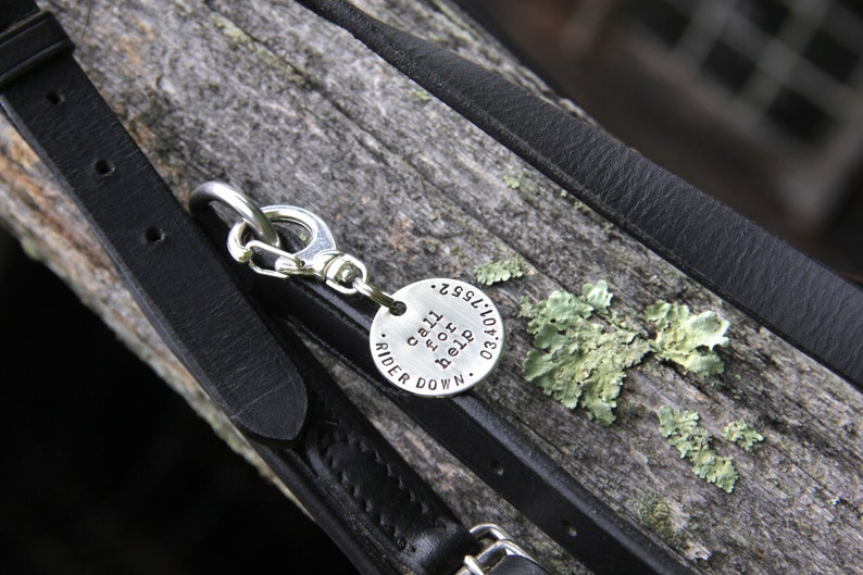 Custom Trail Riding Equestrian Safety ID Tag / Horse Bridle or Etsy