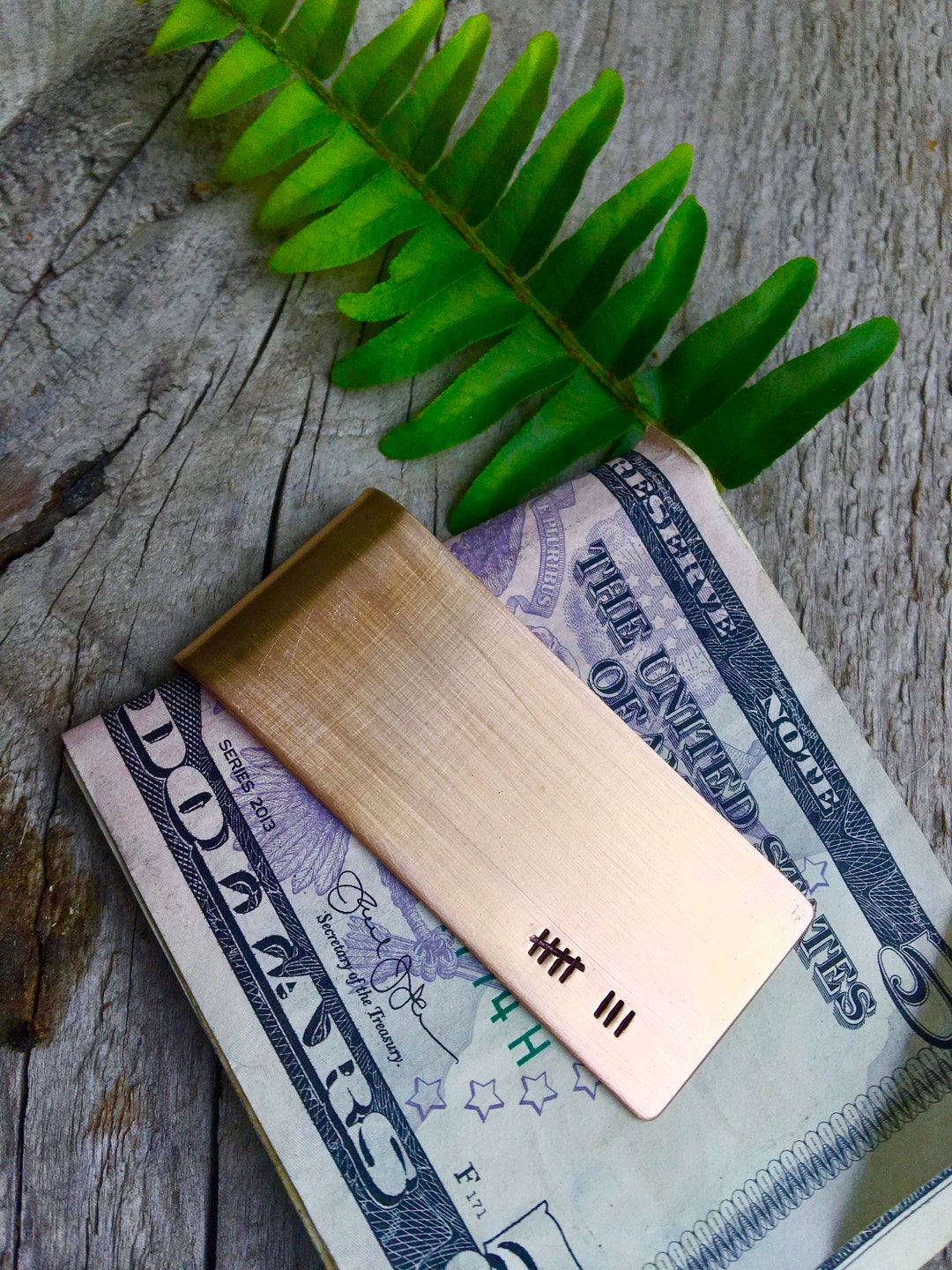 Bronze Anniversary Money Clip | 8th Anniversary Gift for Him| Tally ...