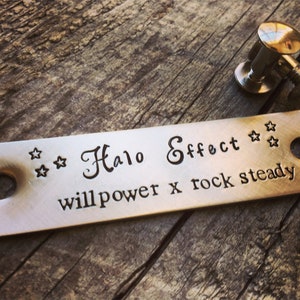 Custom Halter Name Plate - Brass Halter Tag - Personalized Horse Name Plate in Brass or Nickel Silver