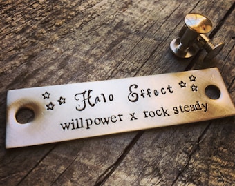 Placa de cabestro personalizada - Placa de cabestro de latón - Placa de caballo personalizada en latón o alpaca