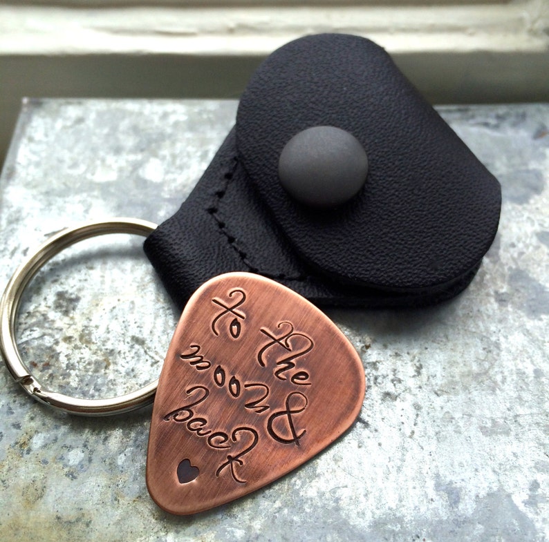 Leather Guitar Pick Case / Guitar Pick Keychain Pouch Etsy
