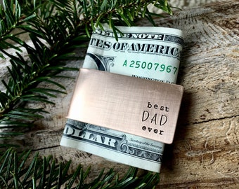 Custom Money Clip - Metal Money Clip - Personalized Money Clip - Money Clip for Dad - Fathers's Day Gift - Wallet Clip in Bronze