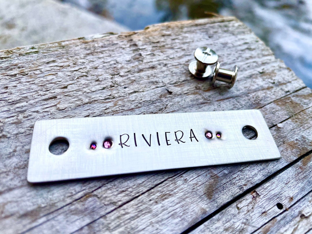 Custom Horse Halter Name Plate Halter Tag With Crystals Horse Tack