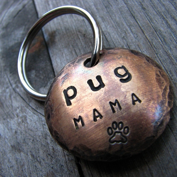 Pug Mama - Dog Lover Keychain... the perfect gift for Pug lovers