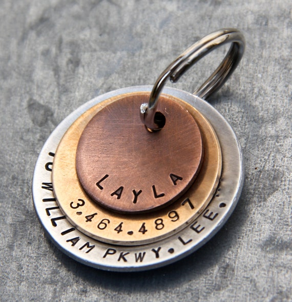 Copper pet tags sales
