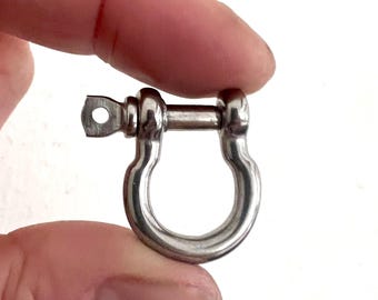 Roestvrijstalen identiteitskaartslot voor honden, zilveren clip huisdierhalsband, hoefijzerschroefsluiting, hondenpenninghouder, snelle beugelclip, eenvoudig verwisselbare sluiting