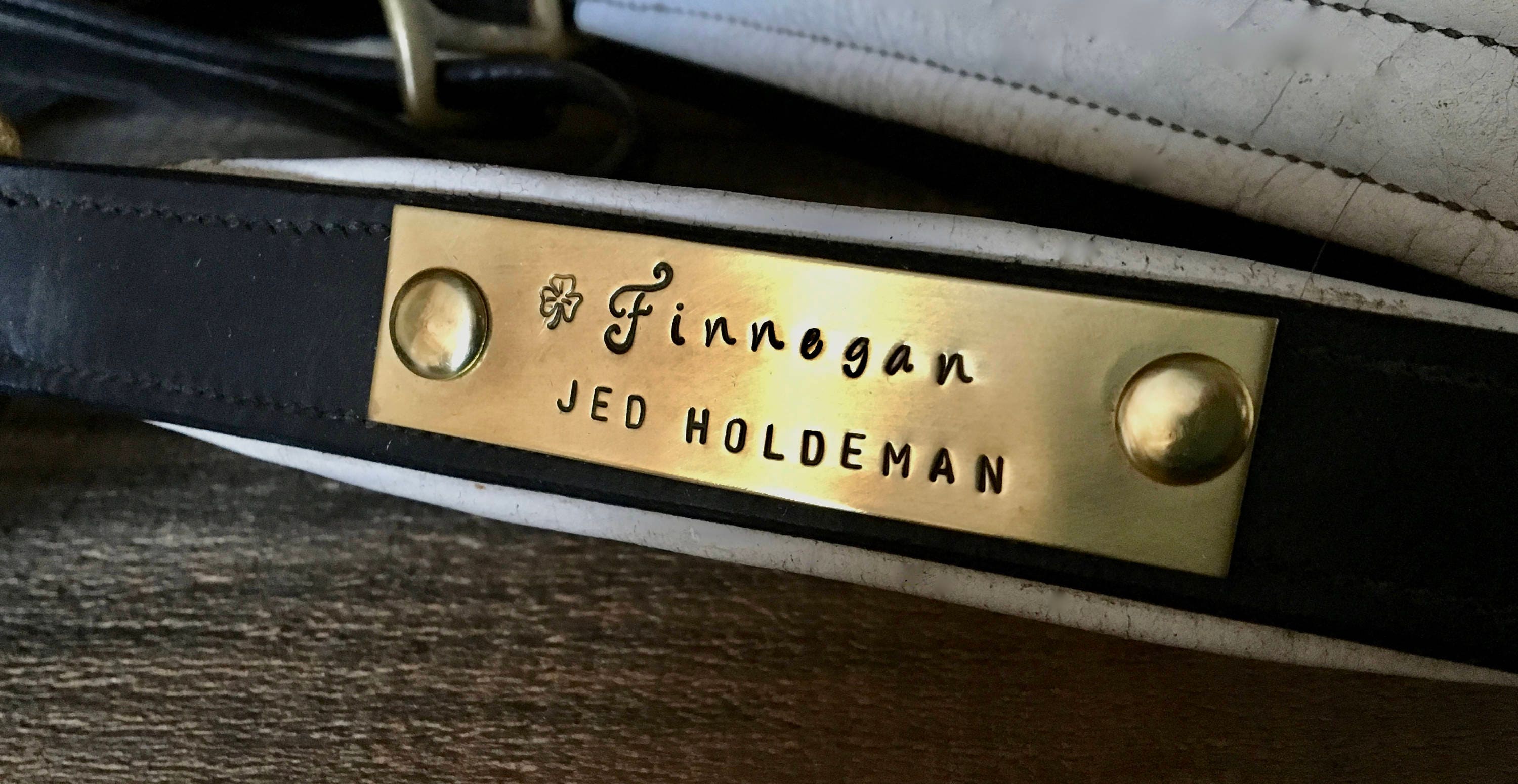 Personalized Horse Halter Nameplate – Custom Brass ID Tag, Equestrian Gift, Saddle Plate