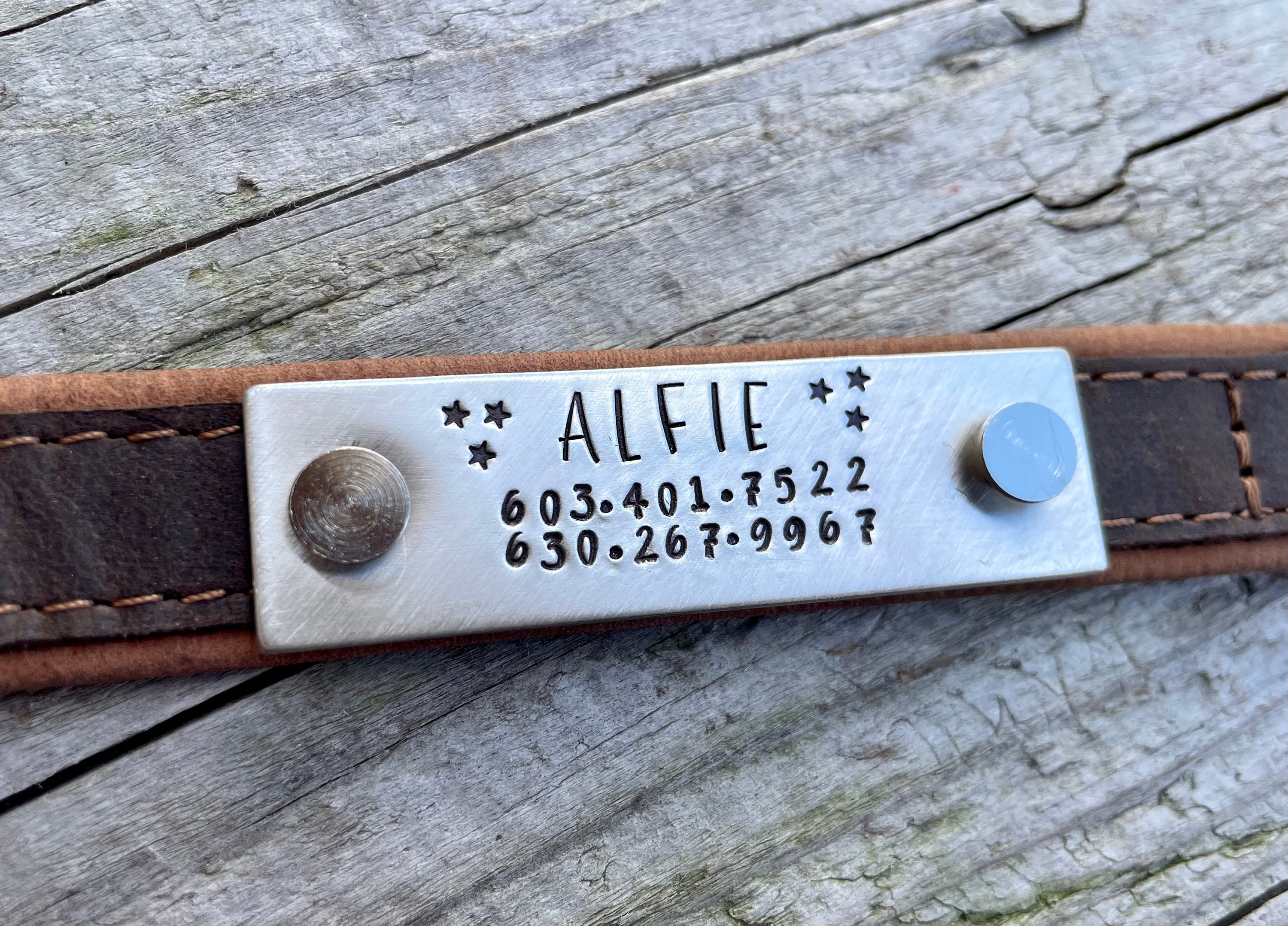 Rivet on Dog Tag Dog Collar Nameplate Personalized Pet ID Tag Dog Collar  Quiet Tag Lord of the Rings Dog Tag LOTR Pet ID Tag -  Sweden
