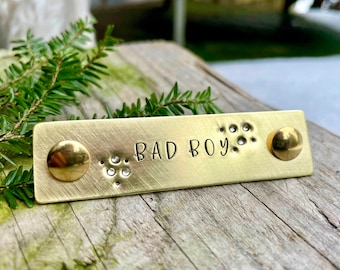 Placa personalizada para cabezada de caballo, regalo para jinetes, placa de identificación personalizada para silla de montar - Etiqueta equina de latón brillante - Accesorios para caballos - Placa con nombre para caballo