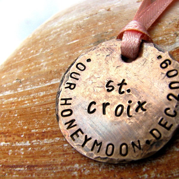 Custom Stamped Honeymoon Keepsake  - Perfect for Weddings, Anniversaries, Bridal Parties