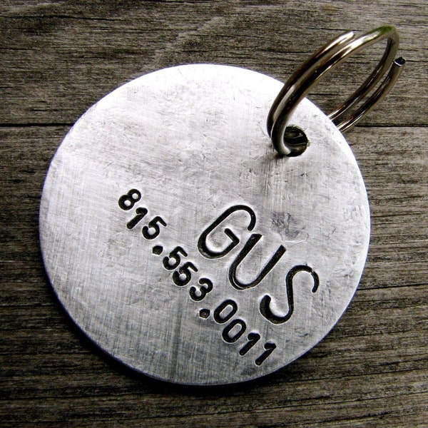 Gus 1.25'' Custom ID Tag in Brushed Aluminum
