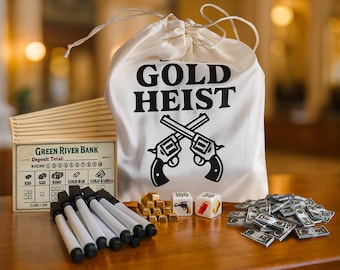 Gold Heist Dice Game – Family Game Night, Push Your Luck
