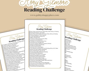 Rory Gilmore Reading Challenge Printable (PDF & PNG)