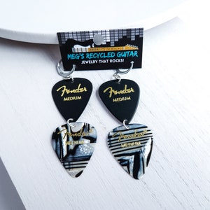 Music Lover Guitar Pick Earrings, Guitar Player Jewelry, Music Lover Gift, Nashville Bachelorette Party, Music Festival Concert Earrings