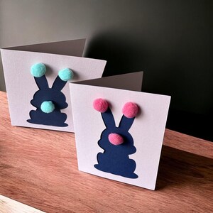 Duftende Osterhasenkarten 2er Pack | Niedliches personalisiertes Ostergeschenk & handgemachte Grußkarte