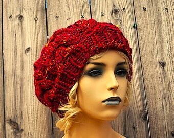 ARIS Vintage Red Hat Vintage Aris Weather-shed Red Knit Fedora! - Etsy main image 3