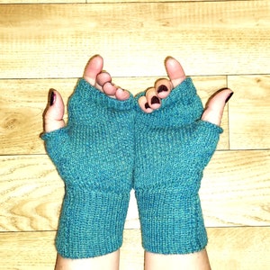 Fingerless Gloves, Wrist warmers, Alpaca