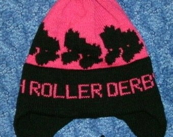 Roller Derby Hat, school hats, personalized