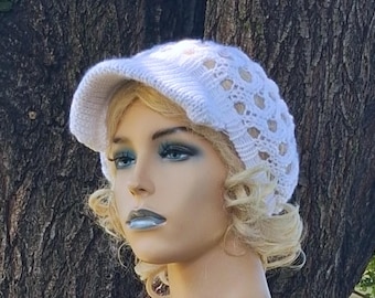 Newsboy Hat, Golf Cap, Lace Style, Mothers day, Birthday, Christmas, Anniversary, Hanukkah, etc.