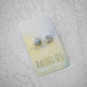 Narwhal Fabric Button Earrings image 5