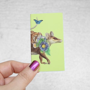 Possum Mom Mini Notecard with Envelope, Blank Inside