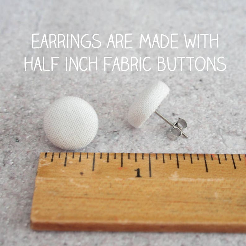 Mushroom Frog Fabric Button Earrings image 4