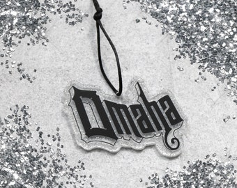 Omaha Glitter Ornament